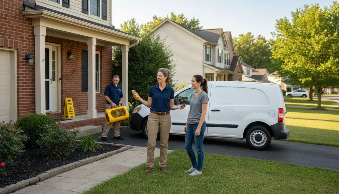 Water restoration image for Dehumidification And Cleanup Services in Creswell, NC